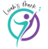 Leiah's Mark logo - Logo is graphic representation of person reaching with semi-colon at finger tips